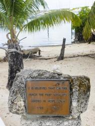 Commemorating the Loyalists: It is believed on this beach the first Loyalists landed in Hopetown - 1785