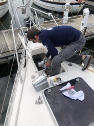 The new windlass- day one of trip….