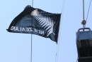 Kiwi flag flying