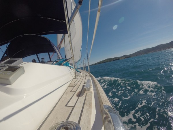 Sailing back from Pašman Island with Mike Marina and Stella