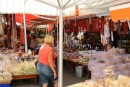 Ange enjoying the markets in Vieste