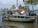 Local supply boat for San Blas - Alaya at end of pier