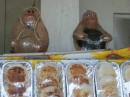 Scary looking banks made form coconut a the roadside Mexican Candy store. For the first time in my life I didn