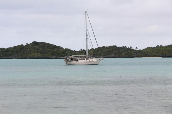 Enchantment anchored near the village