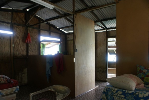 Inside view of typical islander’s home