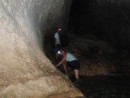 The first half of the cave is water,  which felt pretty good after the half hour hike thru the forest to get here