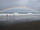 Rainbow over Hot Water Beach,  you don