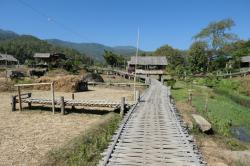 This is the longest bamboo bridge in Tahiland