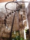 These church bells were rung individualy by monks using pull cords to each bell