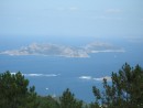 Ilas Cies from Hill above Baiona