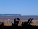 Memories............. the Beach. From the front door of my parents cottage at Evangeline Beach, Nova Scotia, looking towards Cape Blomidon. The highest tides of the year. 43 feet twice a day. It
