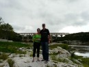 Bonnie and Rick at Pont du Gard