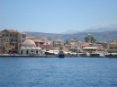 Prominent Mosque of "Kioutsouk Hasan" off the Chania harbor.