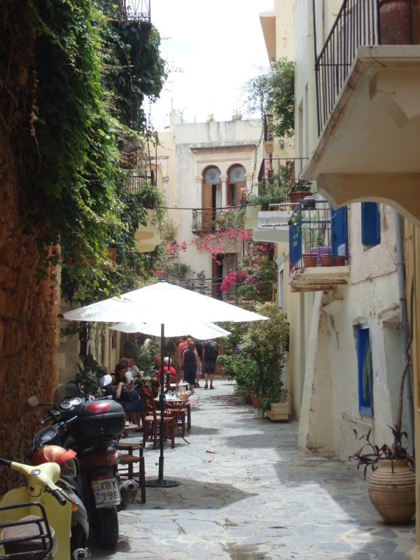 Venetian style architecture abounds in Chania