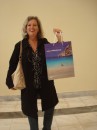 Kath doing "I Love Greece" tourist promo