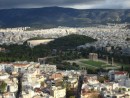 View of city from Acropolis top
