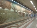 Swishy metro station preserved like a trench at an archaeological dig
