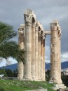 Corinthian column remains @ 6 th C. Temple of Zeus; originally temple had 104 7 meter high columns 