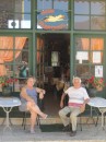 Albatross Taverna in Galaxidhi, Greece with owners John & Elena - sweet people!