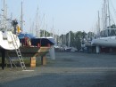 Lots of boats in the boat yard