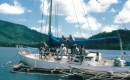 1997 - Corsair with friends relaxing on cruise in Milne Bay