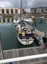 St Helier marina: Home for the week