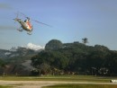 Chopper landing at Malolo Airport