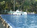 Does your pool have a real sailboat?