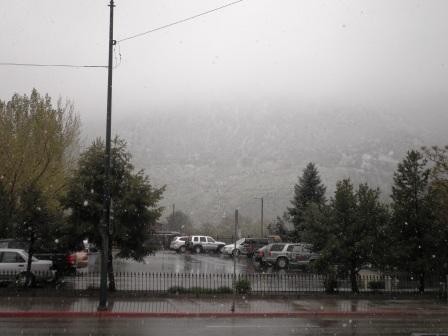 Snowing in Durango May 19
