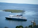 Cruise liner departs Orkneys