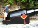 Jonas found a big cannon!