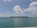Looking west from Mallory Square.  The Atlantic Ocean is on the left; the Gulf of Mexico is on the right.  We passed through this channel last week.