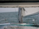 My view of a fabulous sailing day.  I took some videos for those who don
