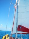 Marmara Sailing lub flag hoisted in Deniz