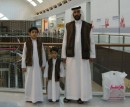 The sheik and his sons who graciously posed for us at the Dubai Mall.