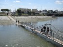 Low water walkway back to Deauville from Trouville