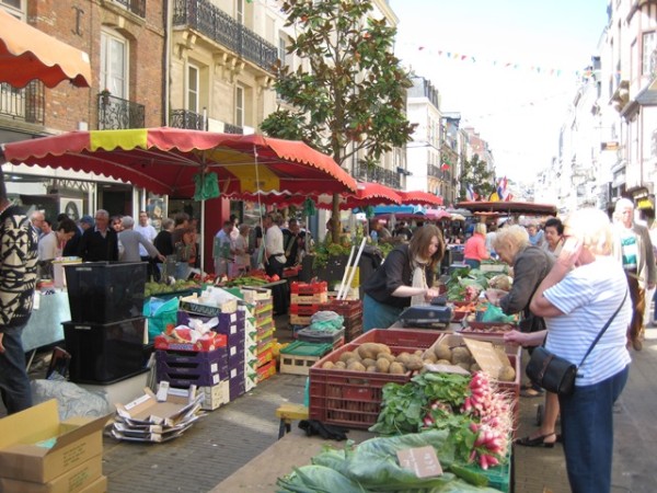 Saturday market in Dieppe
