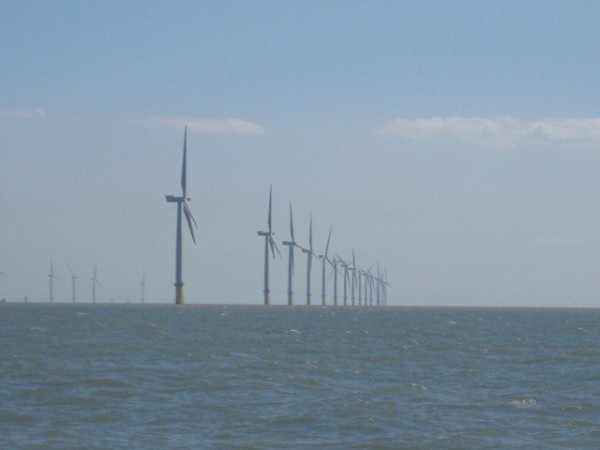 Wind farm in the Thames Estuary