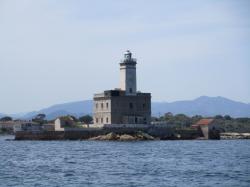 Lighthouse at entrance to Olbia