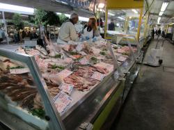 Fish market in La Spezia