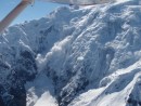 Beginning of avalanche on north face