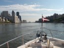 Back up the East River again