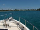 Over the bow at Man-o-War Cay