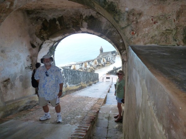 Barry at Fort Morro in Old San Juan, before Robyn and Sherri escaped the 
