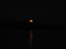 full moon rising over the lagoon