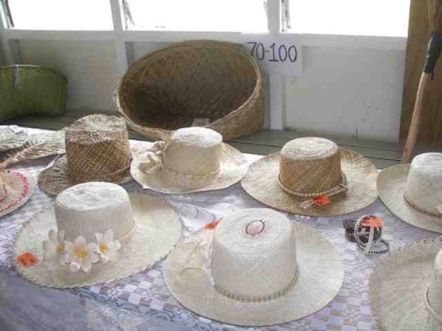 Hats woven by women 70 to 100 years old