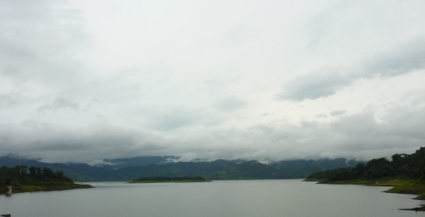 Lake Arenal on a cloudy day.