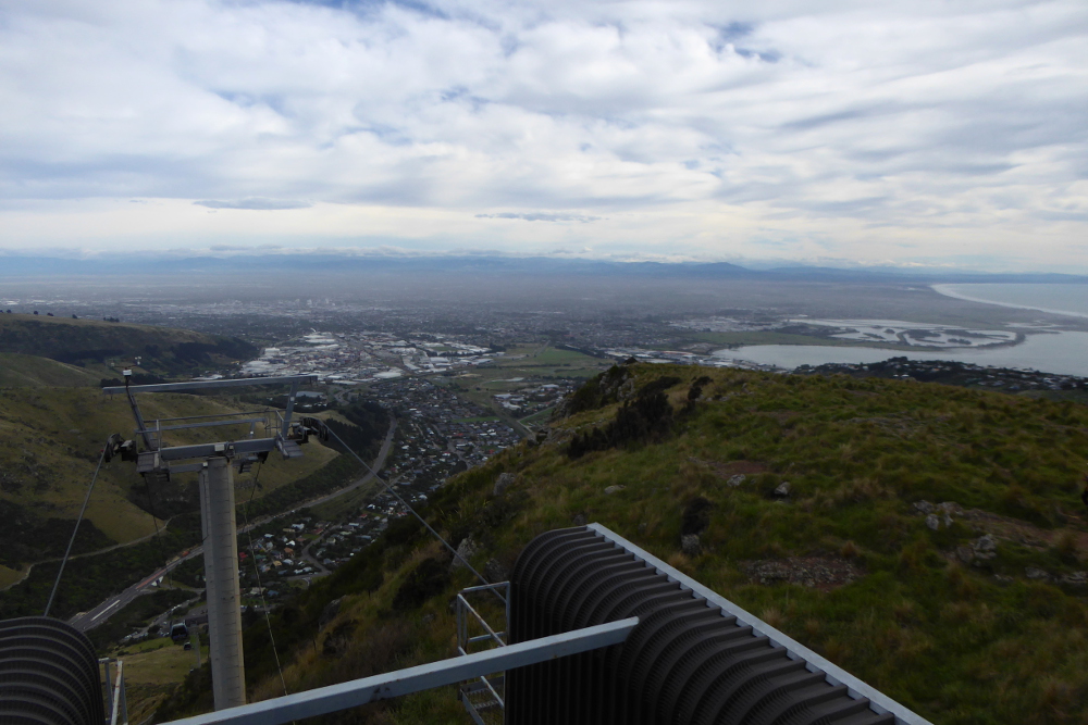 View from gondola in Christchurch