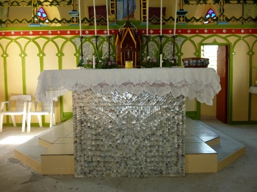alter of church in South Fakarava