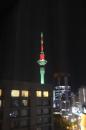 SKY TOWER IN CHRISTMAS COLORS